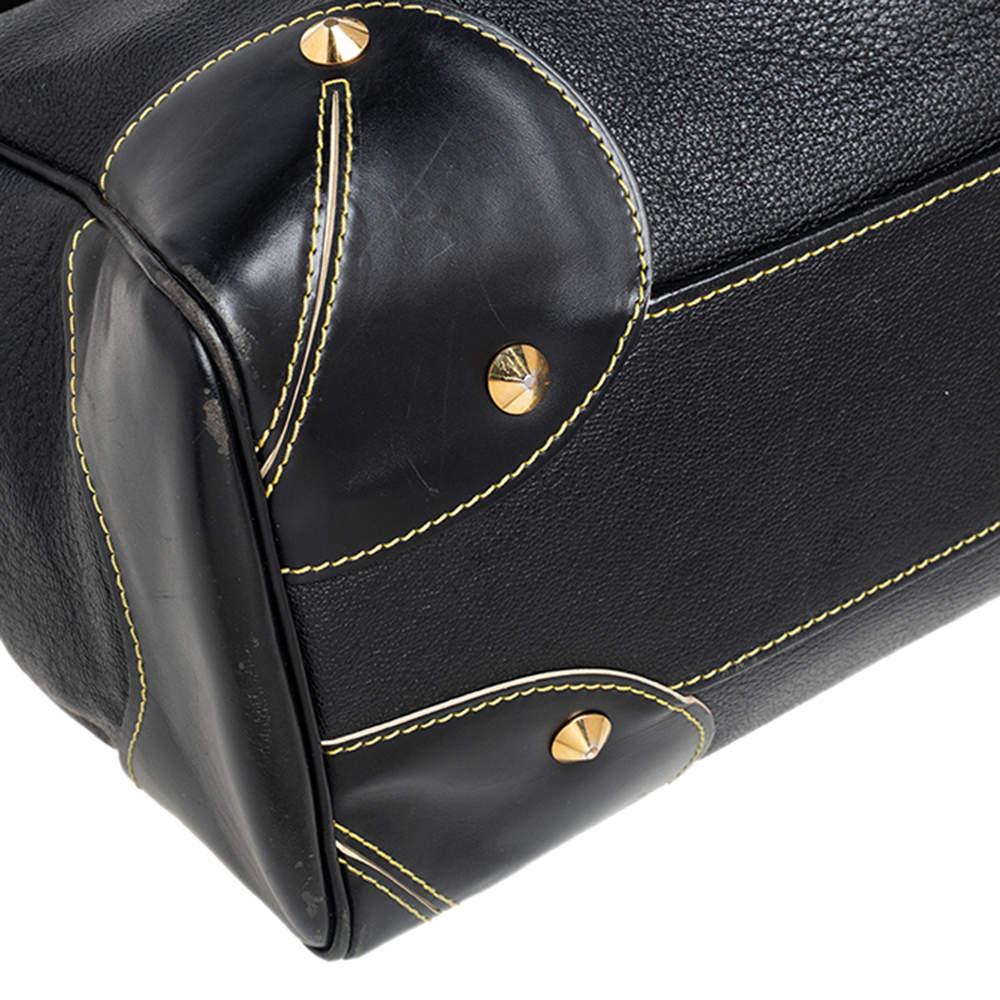 Louis Vuitton Black Suhali Leather L'Absolu De Voyage Bag For Sale 2