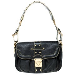 Louis Vuitton Black Suhali Leather Le Confident Shoulder Bag