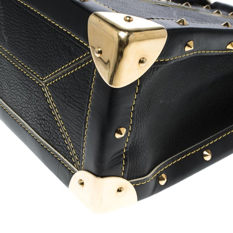 LOUIS VUITTON Le Fabuleux Noir Black Suhali Leather Handbag AND Wallet NWOT  !!
