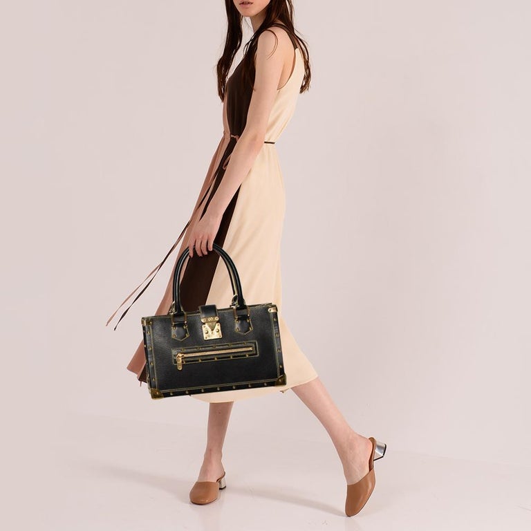 Louis Vuitton Black Suhali Leather Le Fabuleux Bag In Good Condition In Dubai, Al Qouz 2