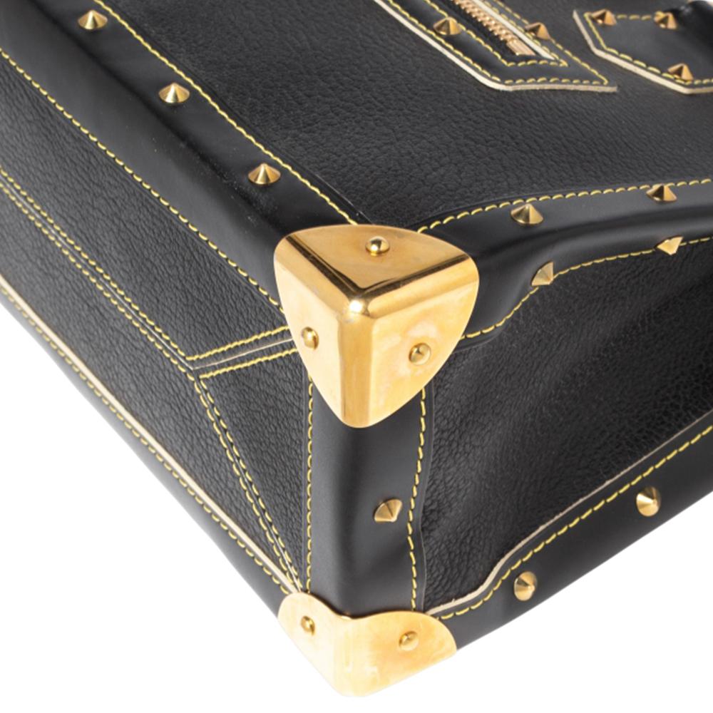 Louis Vuitton Black Suhali Leather Le Fabuleux Bag In Good Condition In Dubai, Al Qouz 2