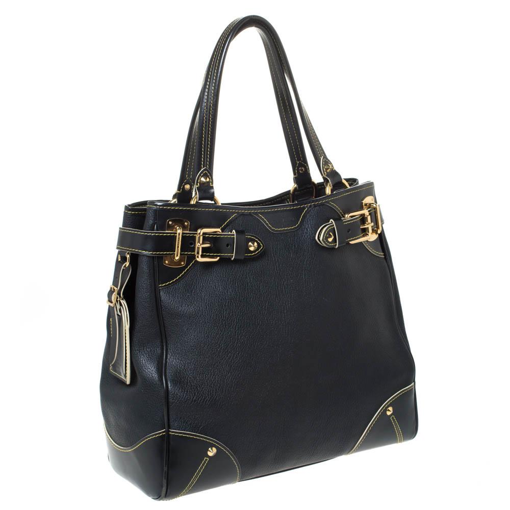 Women's Louis Vuitton Black Suhali Leather Le Majestueux Bag
