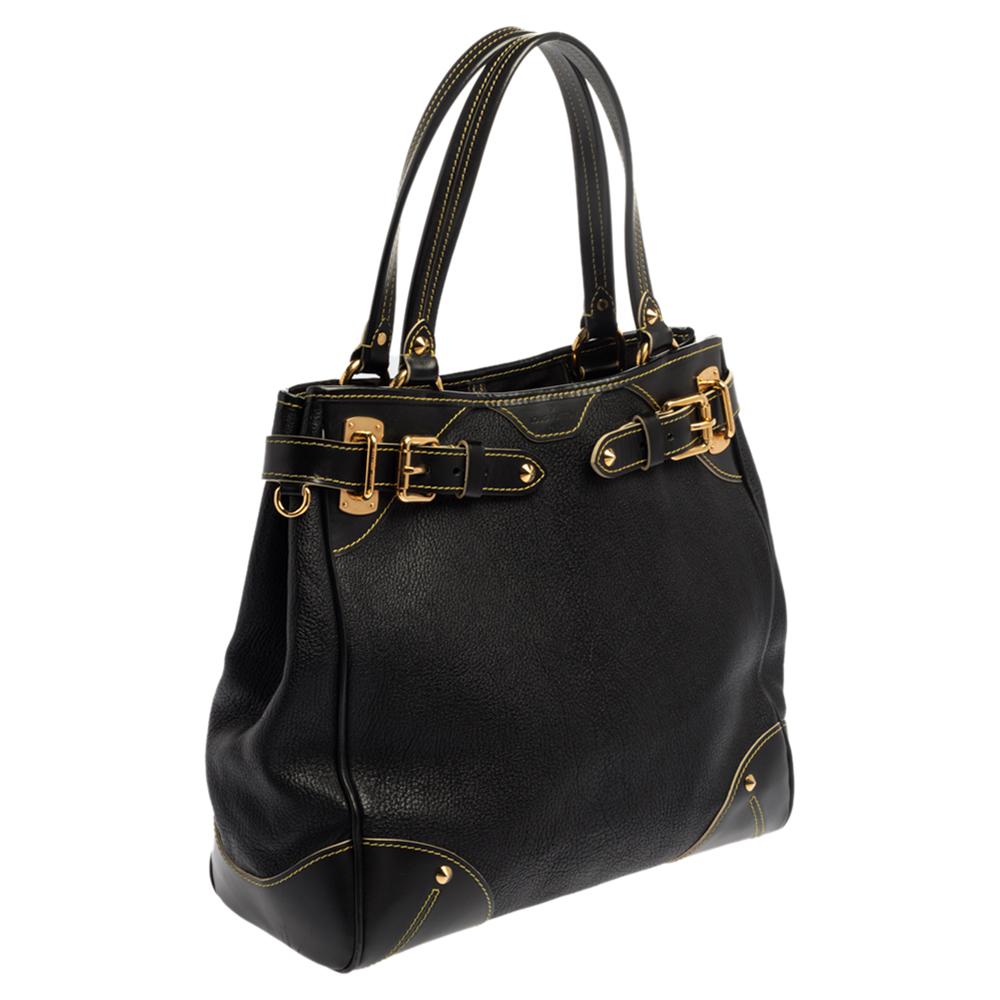 Women's Louis Vuitton Black Suhali Leather Le Majestueux Bag
