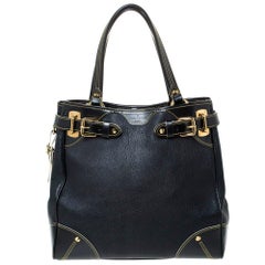 Louis Vuitton Black Suhali Leather Le Majestueux Bag