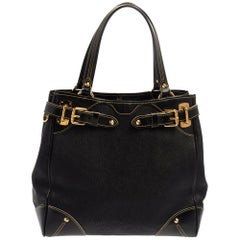 Louis Vuitton Black Suhali Leather Le Majestueux Bag
