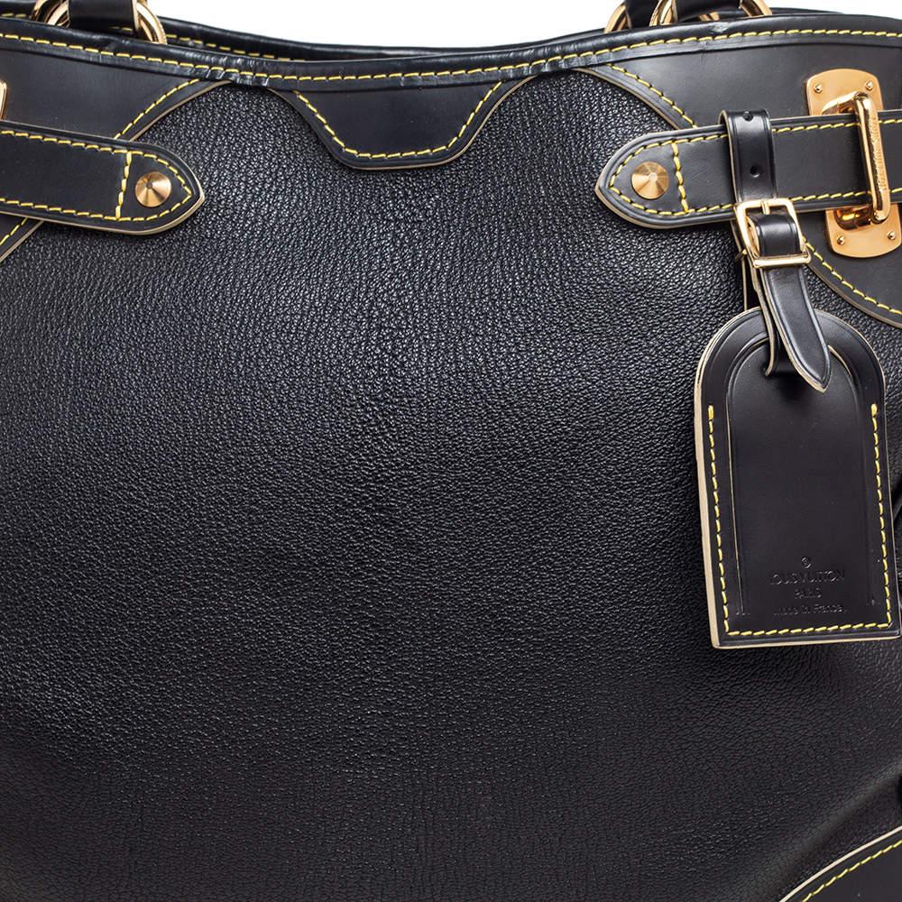 Louis Vuitton Black Suhali Leather Le Majestueux Tote For Sale 2