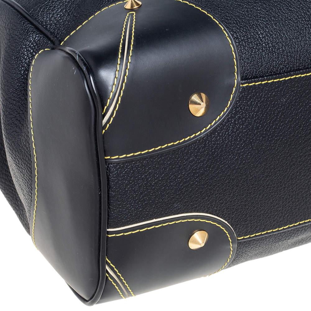 Louis Vuitton Black Suhali Leather Le Majestueux Tote For Sale 3