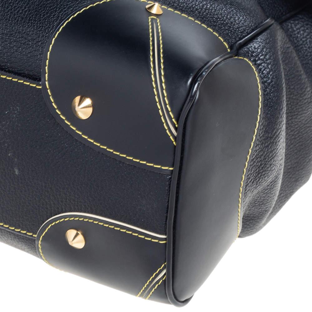 Louis Vuitton Black Suhali Leather Le Majestueux Tote For Sale 4