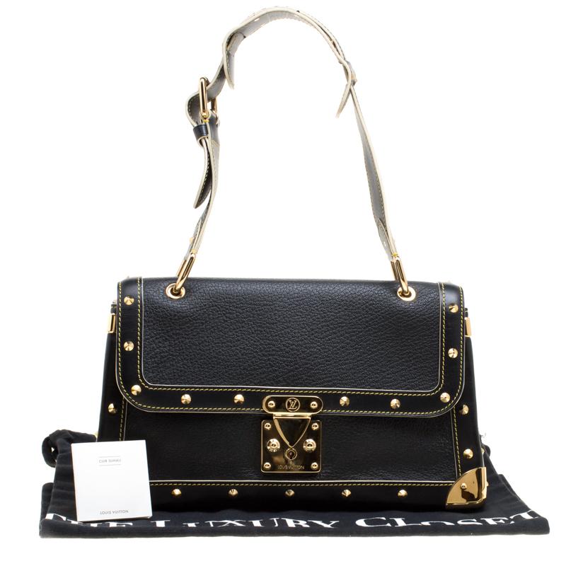 Louis Vuitton Black Suhali Leather Le Talentueux Bag In Good Condition In Dubai, Al Qouz 2