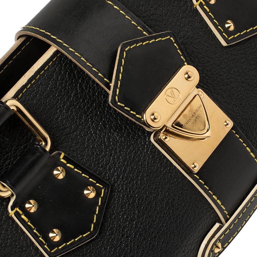Louis Vuitton Black Suhali Leather L'Epanoui PM Bag 5