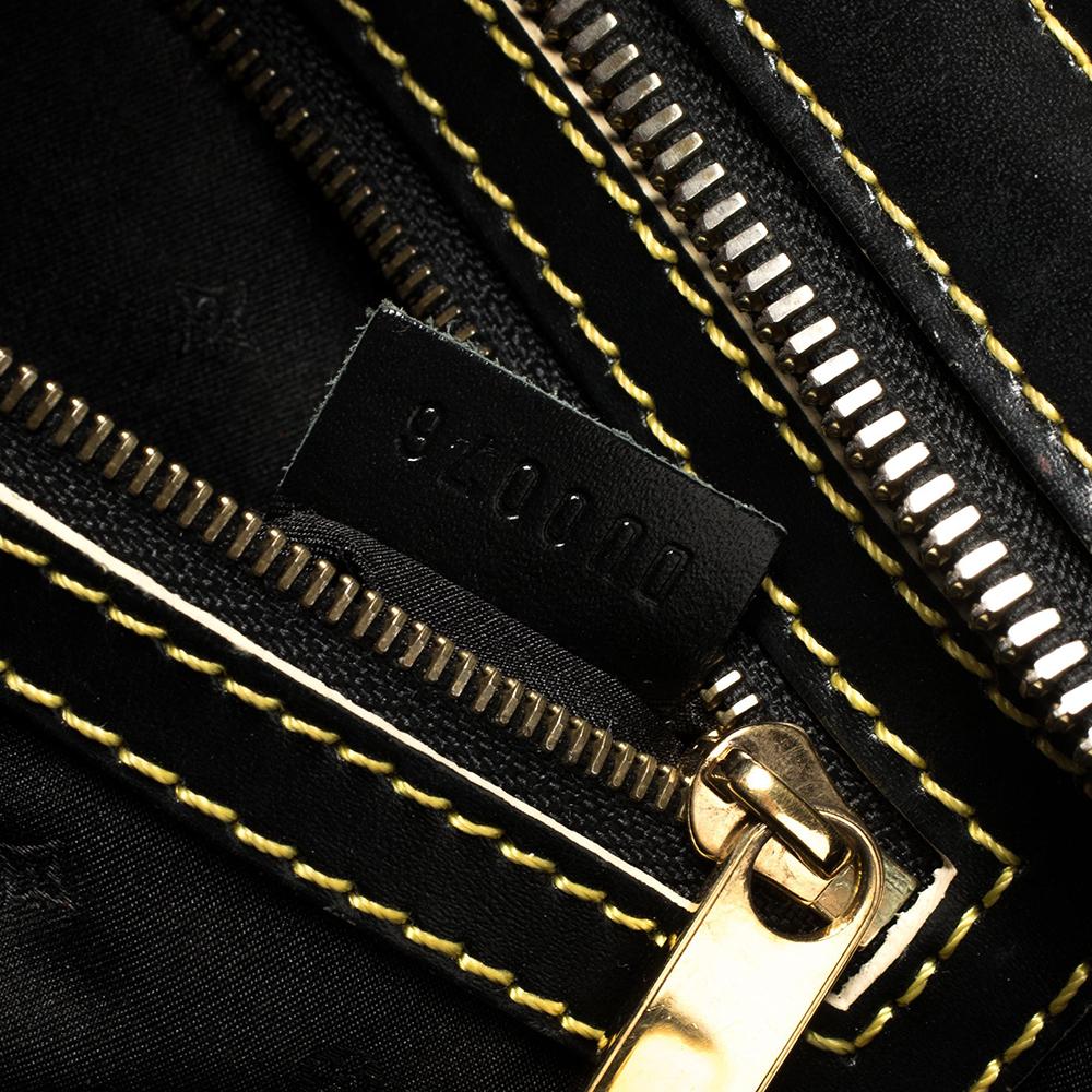Louis Vuitton Black Suhali Leather L'Epanoui PM Bag 6