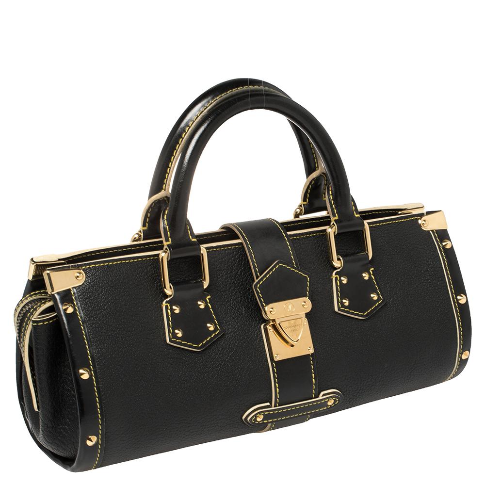Louis Vuitton Black Suhali Leather L'Epanoui PM Bag In Fair Condition In Dubai, Al Qouz 2