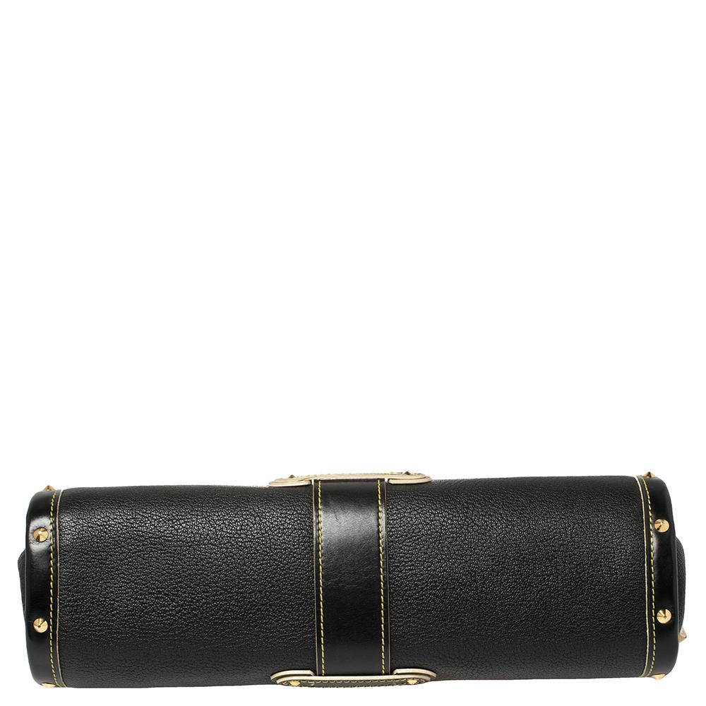 Women's Louis Vuitton Black Suhali Leather L'Epanoui PM Bag