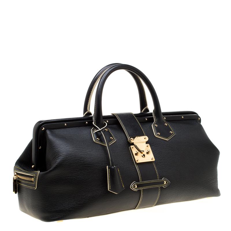 Louis Vuitton Black Suhali Leather L'Ingenieux GM Bag In Excellent Condition In Dubai, Al Qouz 2