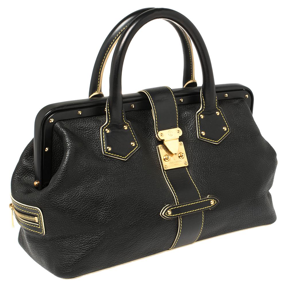 Women's Louis Vuitton Black Suhali Leather Lingenieux PM Bag