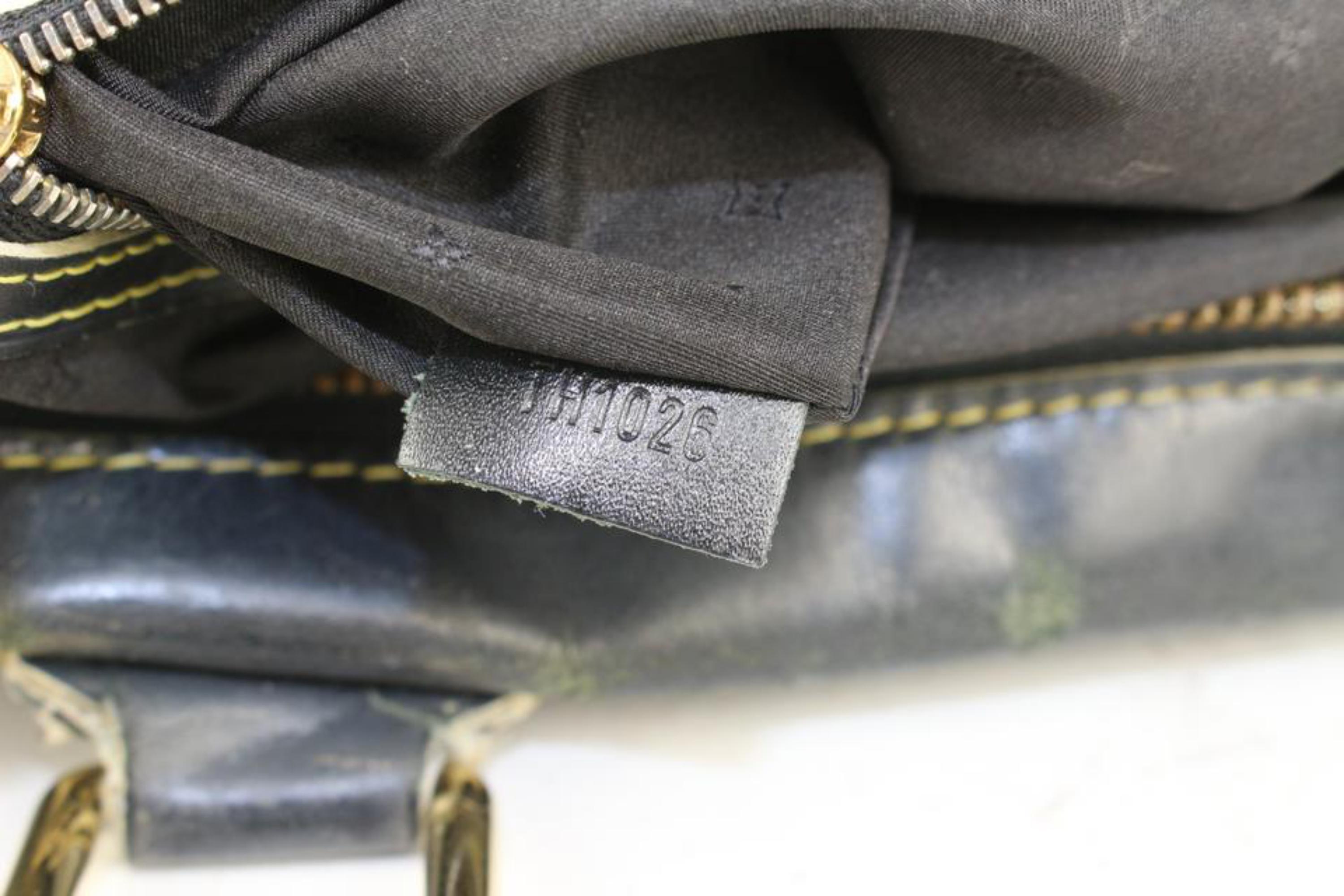 Louis Vuitton Black Suhali Leather Lockit GM Dome Bag 2lv1020 For Sale 7
