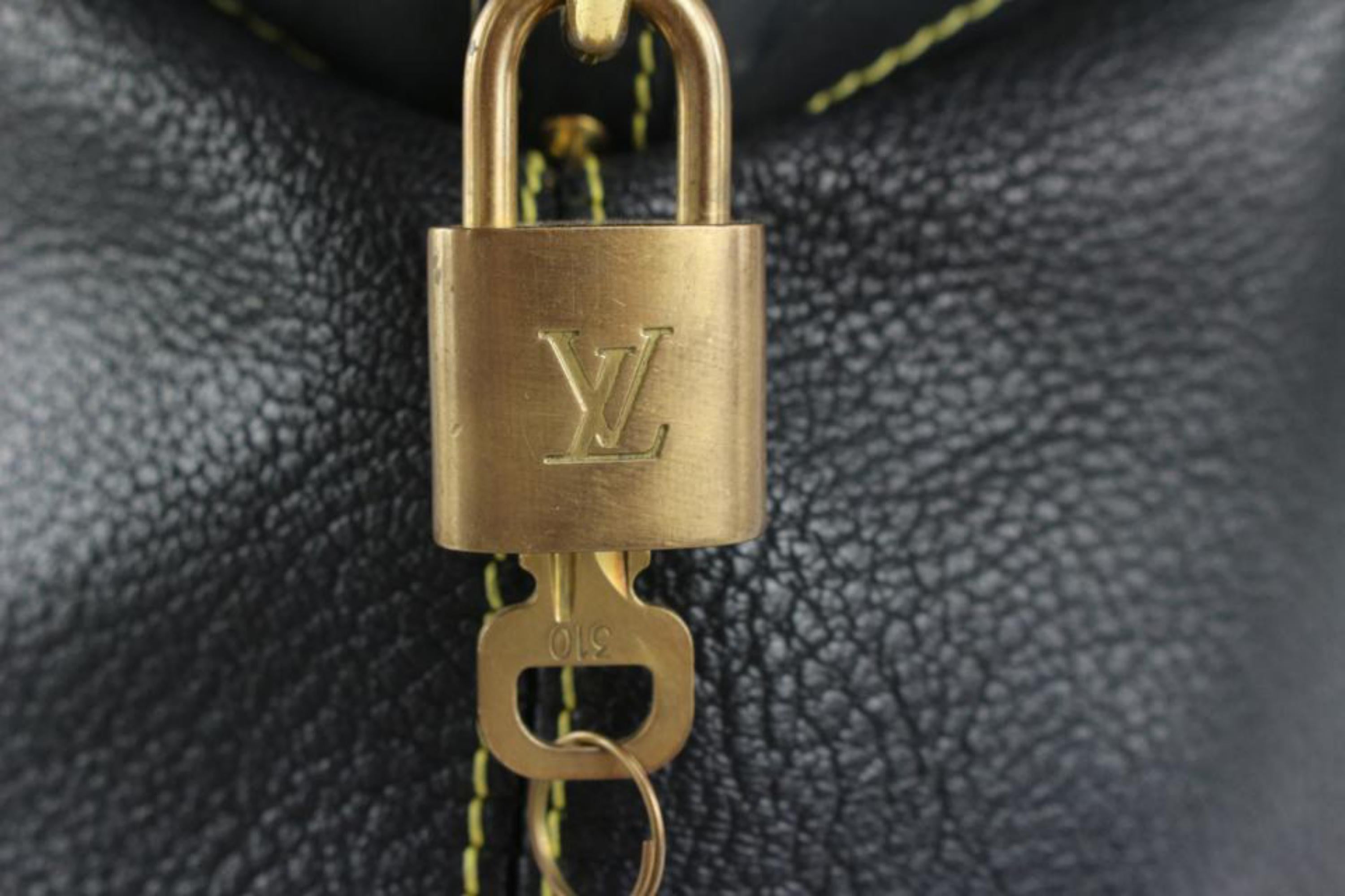 Louis Vuitton Black Suhali Leather Lockit GM Dome Bag 2lv1020 For Sale 4