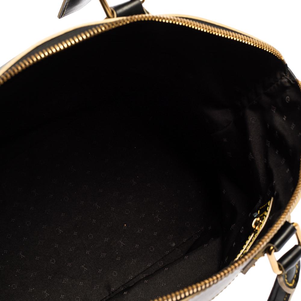 Louis Vuitton Black Suhali Leather Lockit MM Bag 12