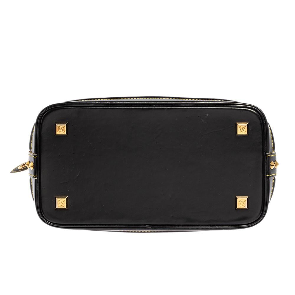 Louis Vuitton Black Suhali Leather Lockit PM Bag 1