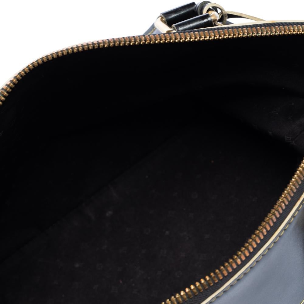 Louis Vuitton Schwarz Suhali Leder Lockit PM Tasche 3