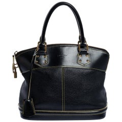 Louis Vuitton Black Suhali Leather Lockit PM Bag