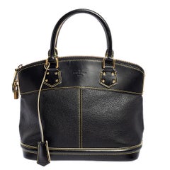 Louis Vuitton Black Suhali Leather Lockit PM Bag