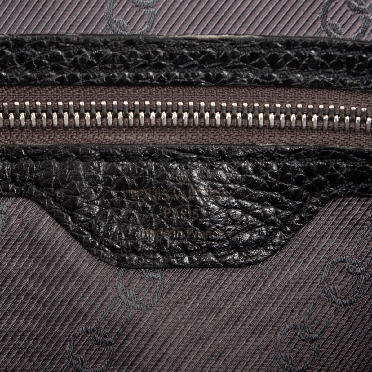 Black LOUIS VUITTON black Suhali leather TOBAGO TRUNKS & BAGS LTD ED Tote Bag