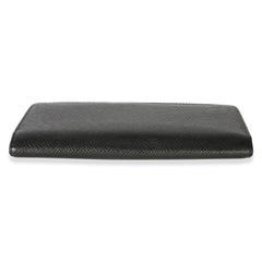Louis Vuitton Black Taiga Brazza Wallet