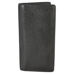 Louis Vuitton Black Taiga Brazza Wallet