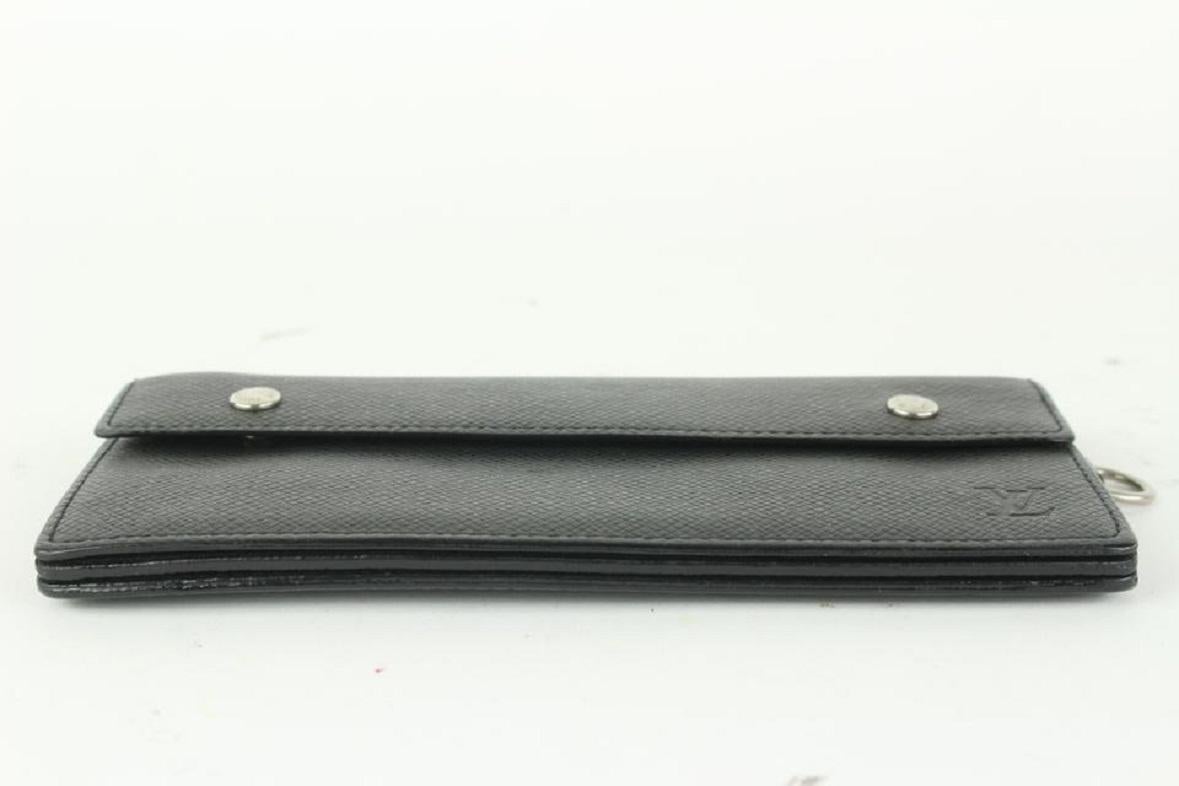 Louis Vuitton Black Taiga Leather Accordion Long Wallet 92lv75 2