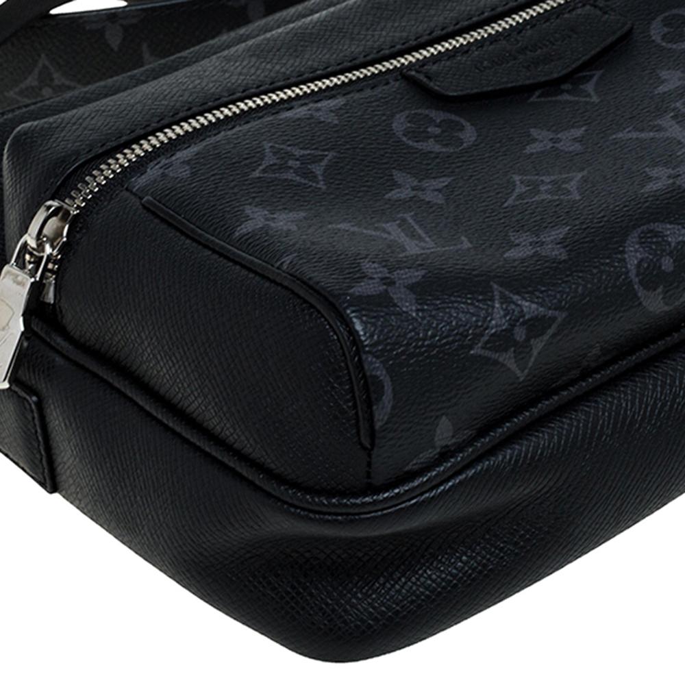 Louis Vuitton Black Taiga Leather and Monogram Eclipse Canvas Outdoor Messenger  3