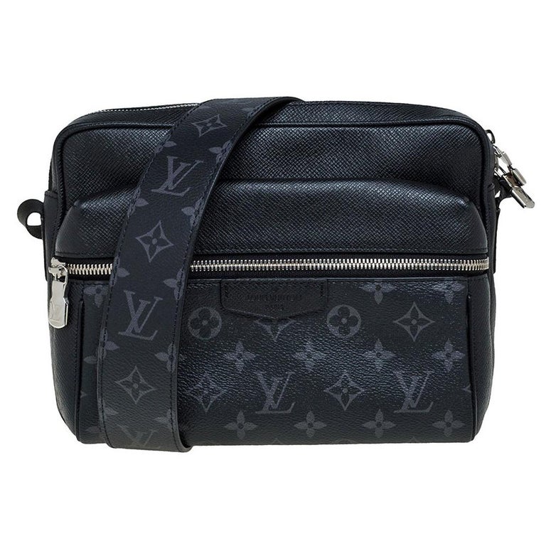 Louis Vuitton Outdoor Messenger Monogram Eclipse Taiga Black in Taiga  Leather/Coated Canvas with Silver-tone - US