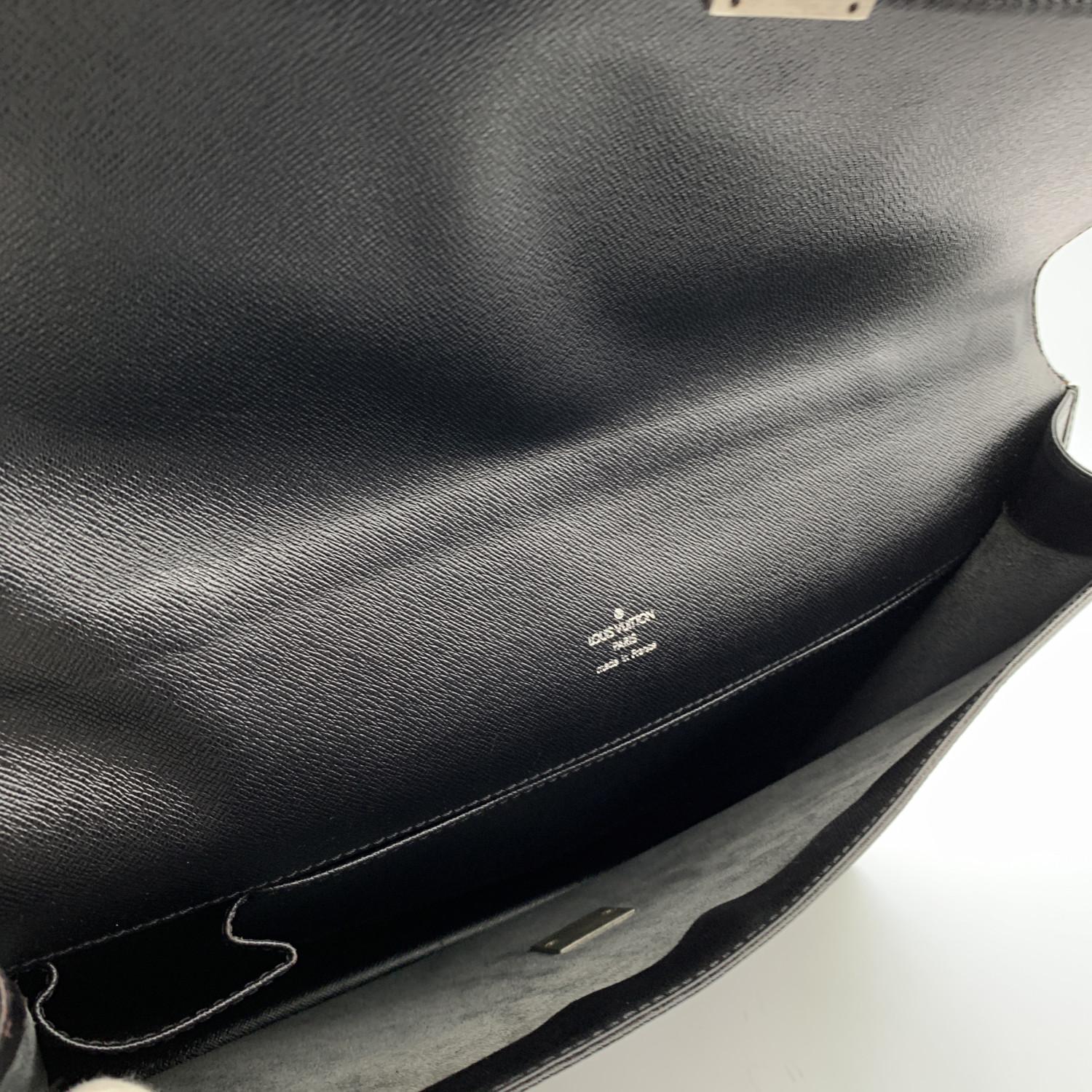 Louis Vuitton Black Taiga Leather Angara Porte Documents Briefcase 8