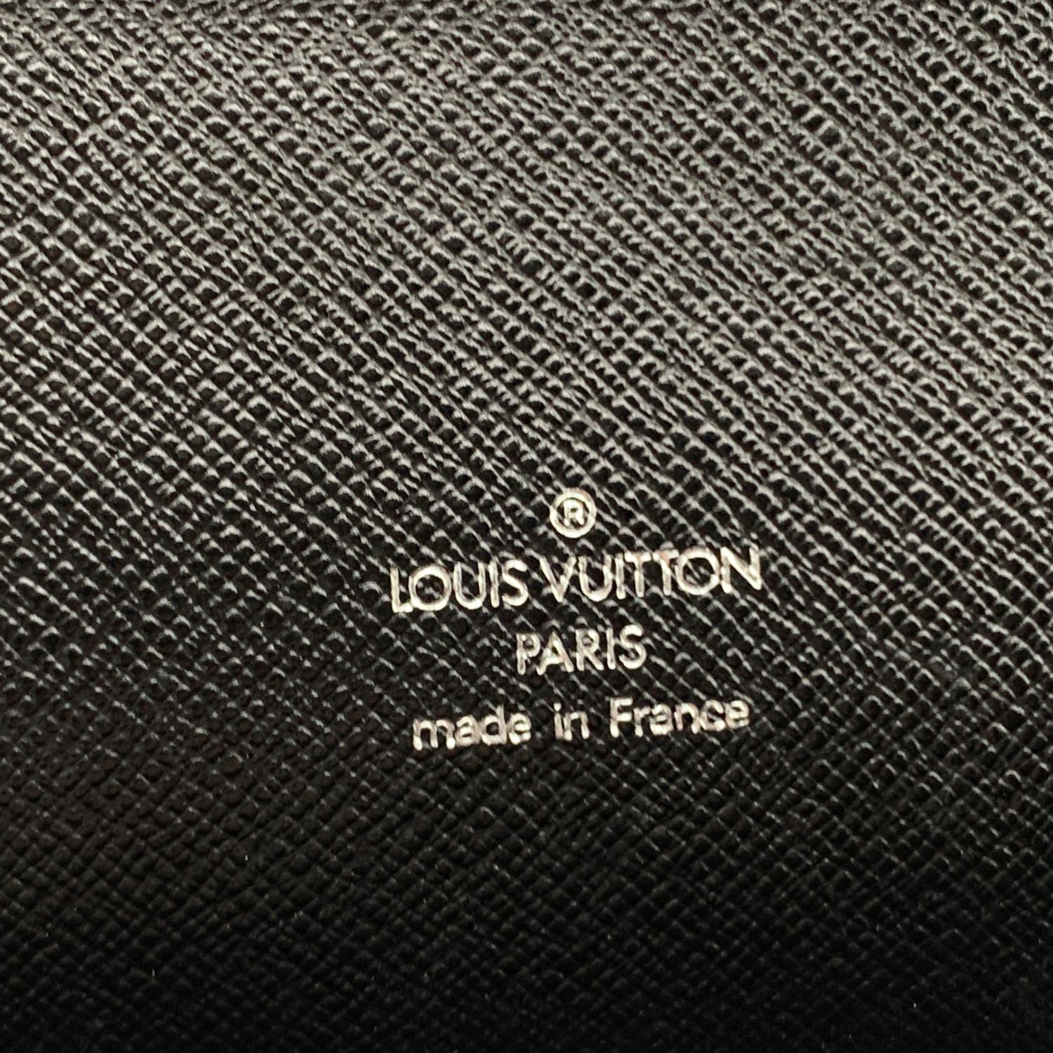 Louis Vuitton Black Taiga Leather Angara Porte Documents Briefcase 4