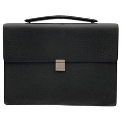 Louis Vuitton Black Taiga Leather Angara Porte Documents Briefcase