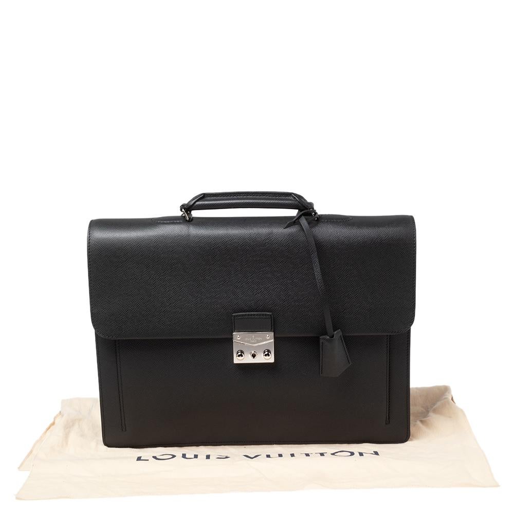 Louis Vuitton Black Taiga Leather Associe Cartable 1 Briefcase 3