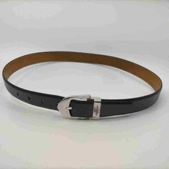 Louis Vuitton Black Taiga Leather Belt Ceinture Classic Taiga 80/32 860334