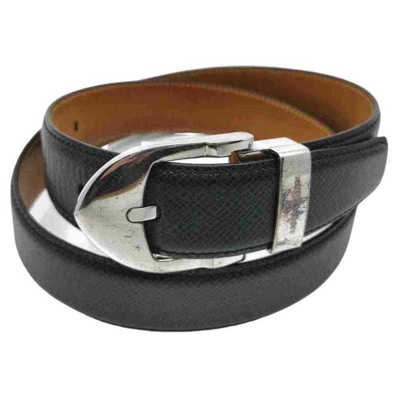 Louis Vuitton Louis Vuitton Black Taiga Leather San Tour Classic Belt