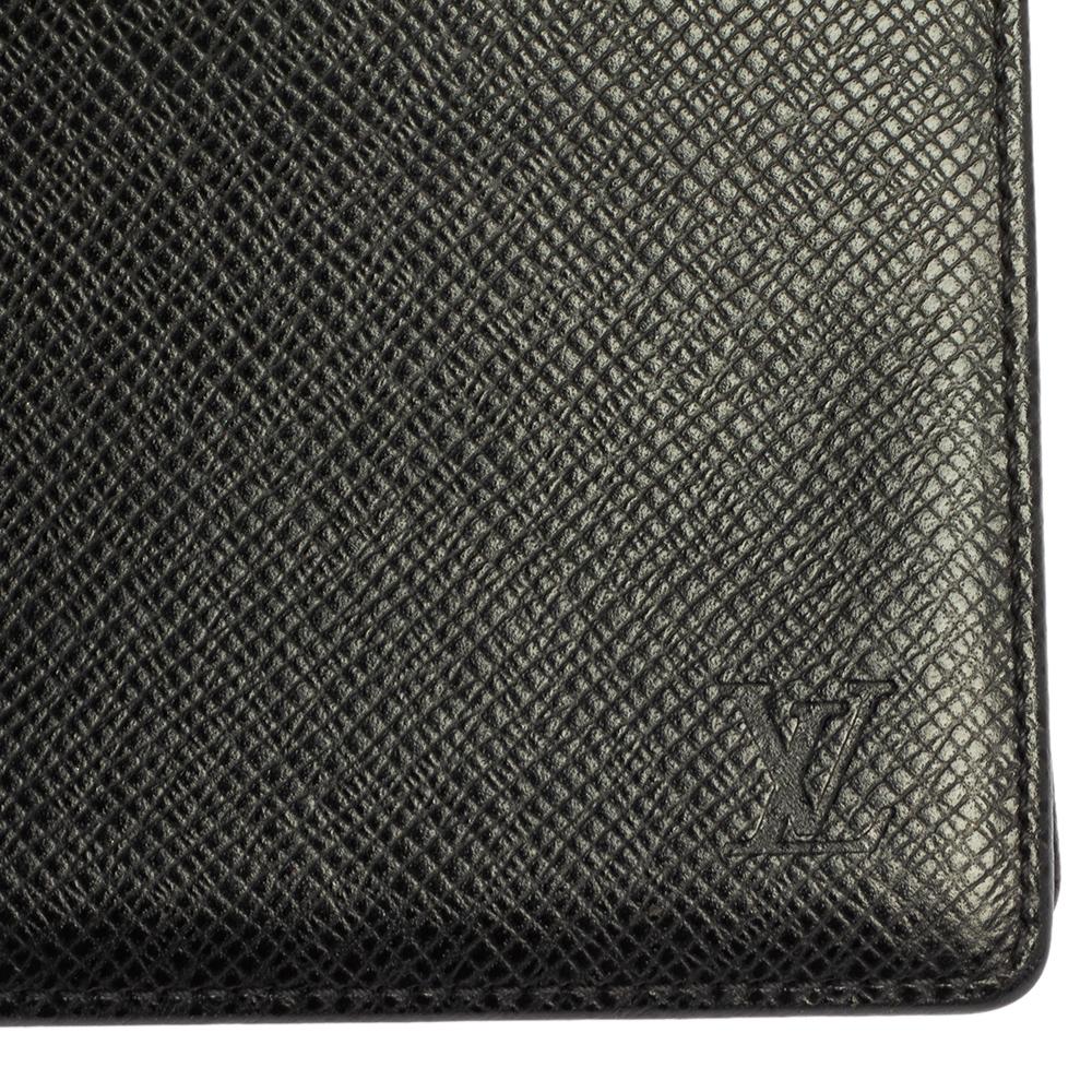 Louis Vuitton Black Taiga Leather Bifold Wallet 2