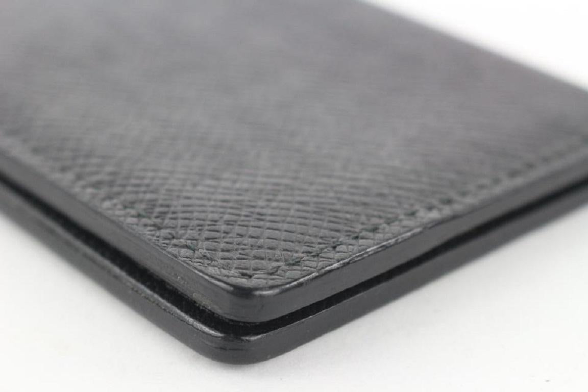 Louis Vuitton Black Taiga Leather Card Holder Wallet Case 830lvs47 6