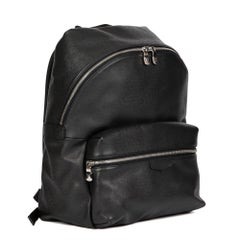 LOUIS VUITTON Black Taiga Leather Discovery PM Backpack