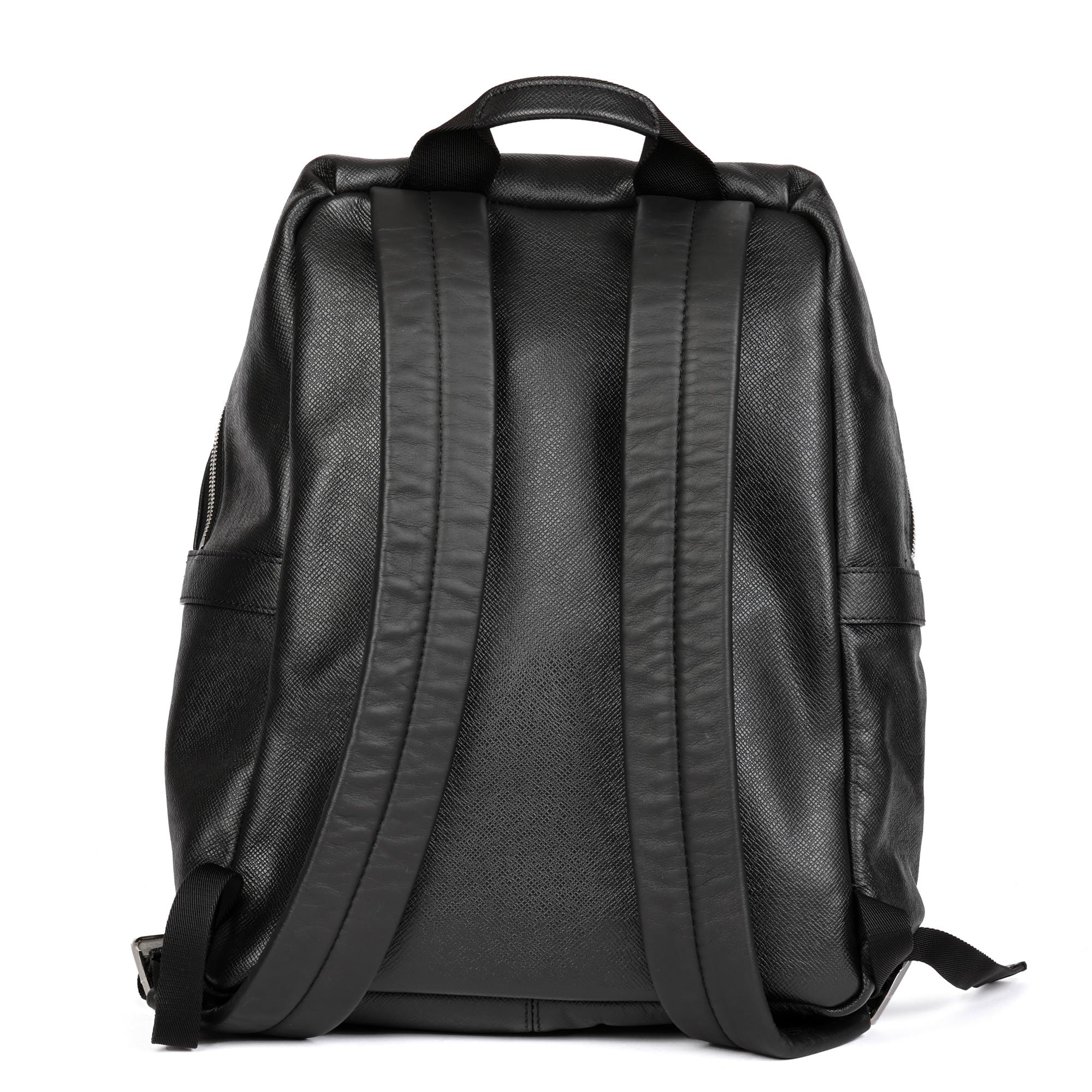De las mujeres Louis Vuitton Black Taiga Leather Discovery PM Backpack en venta