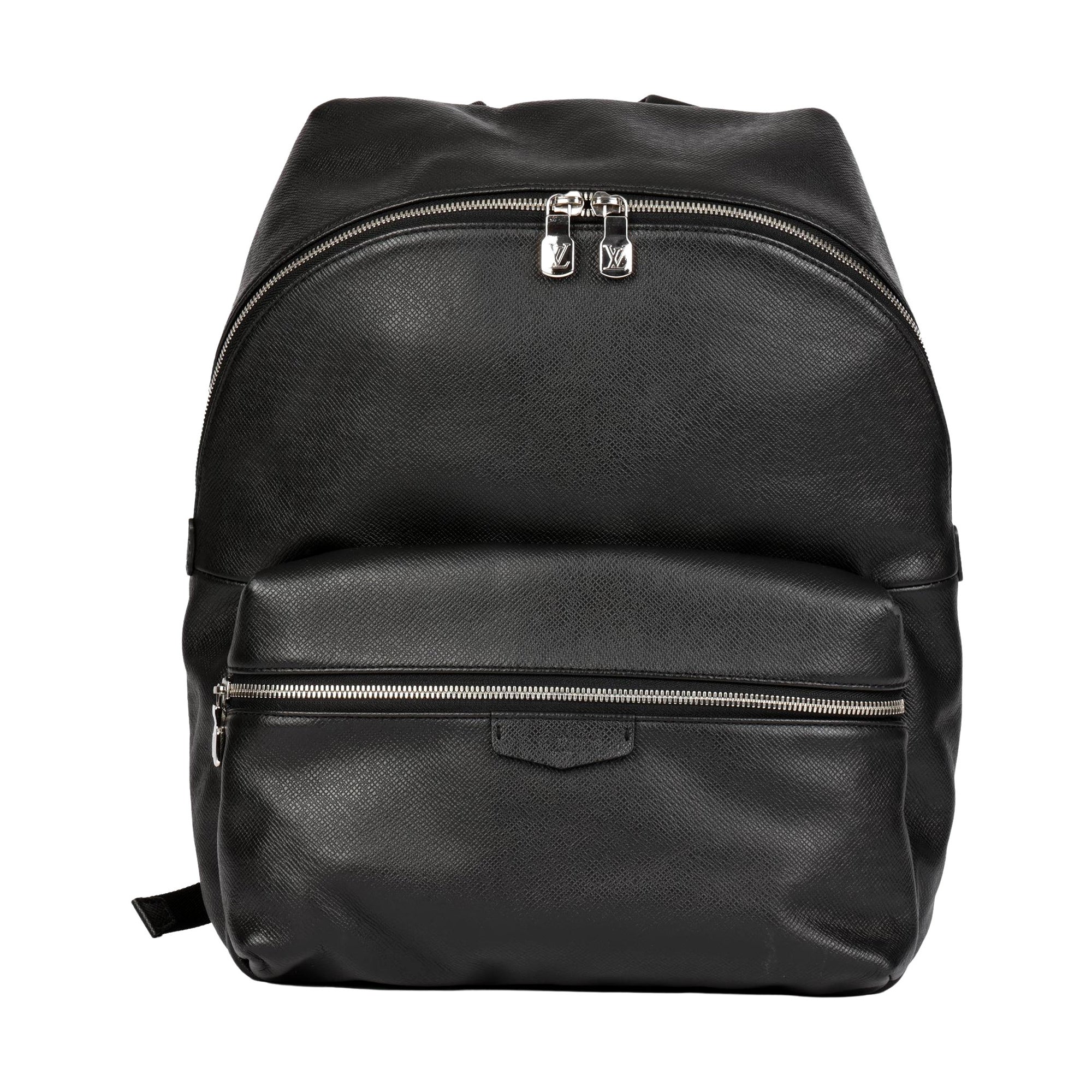 Louis Vuitton Black Taiga Leather Discovery PM Backpack en venta