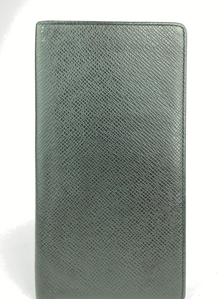 Louis Vuitton Black Taiga Leather Long Bifold Flap Wallet 10ALV102 3