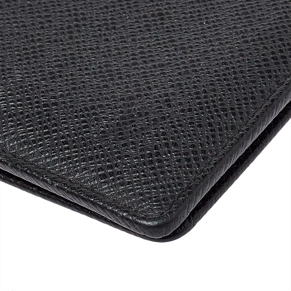 Louis Vuitton Black Taiga Leather Long Wallet 3
