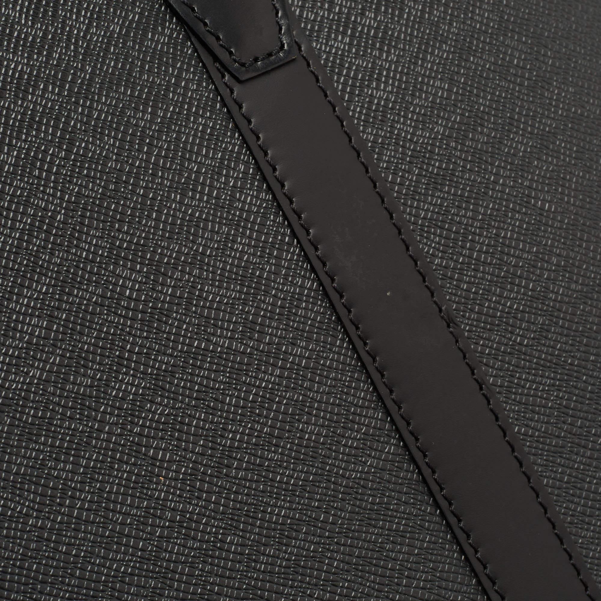 Louis Vuitton Black Taiga Leather Lozan Briefcase 14