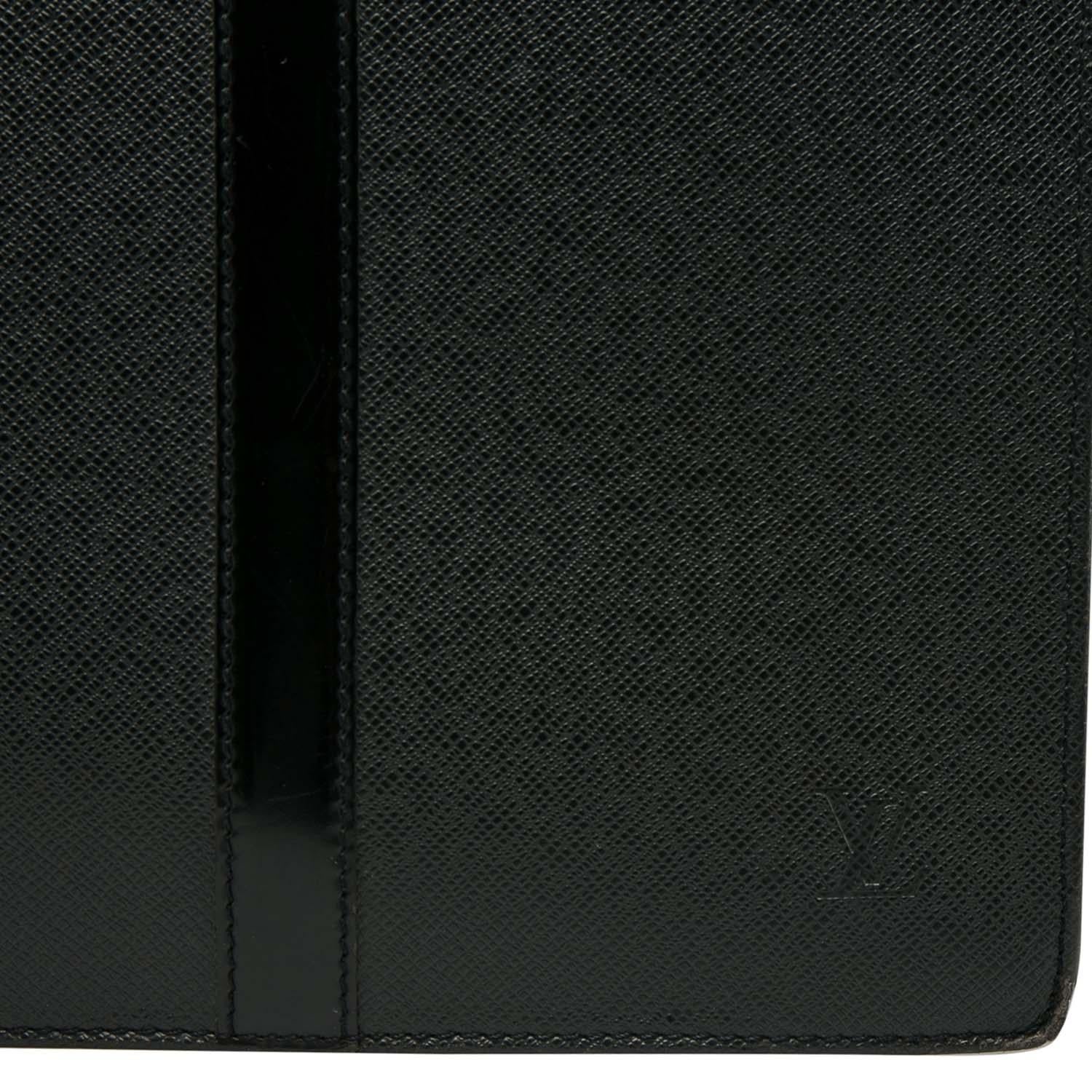 Louis Vuitton Black Taiga Leather Lozan Briefcase 2