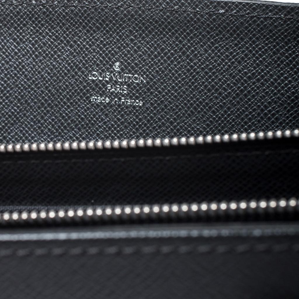 Louis Vuitton Black Taiga Leather Lozan Briefcase 4