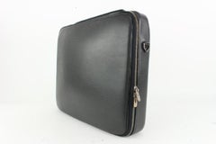 Louis Vuitton Black Taiga Leather Odessa Laptop Bag 917lv17