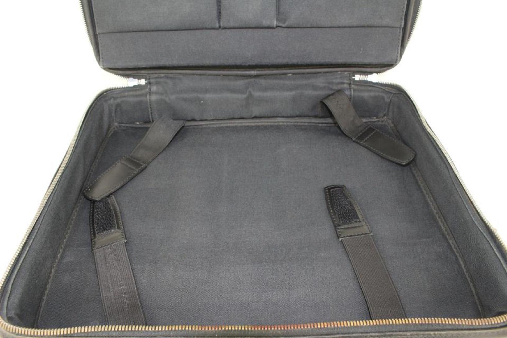 Schwarze Odessa Laptoptasche aus Taiga-Leder von Louis Vuitton 917lv17 Damen im Angebot